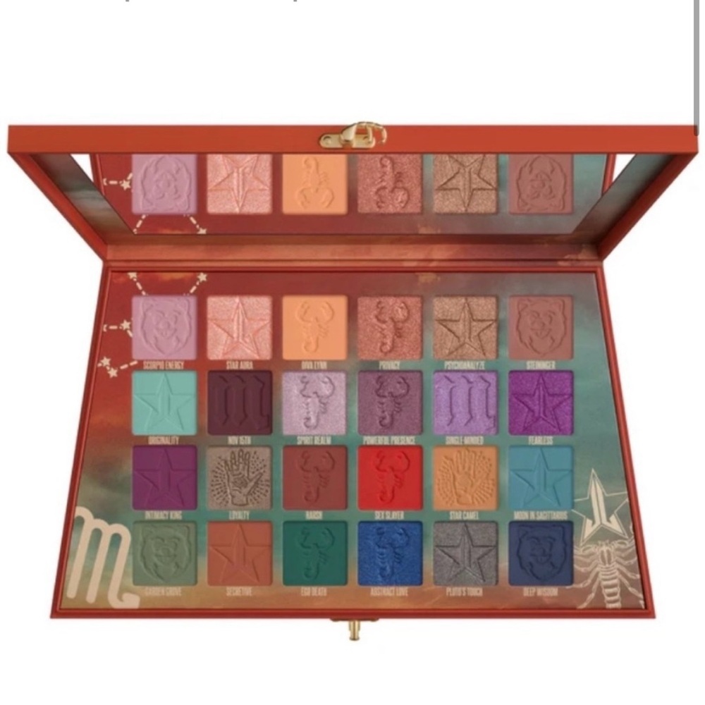 New Jeffree Star Scorpio Vibrant Purple and Red Eyeshadow Palette